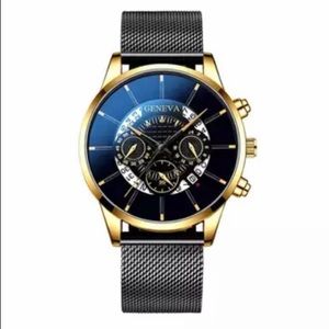 Geneva New Fashion Mens Watches with Stainless Ste